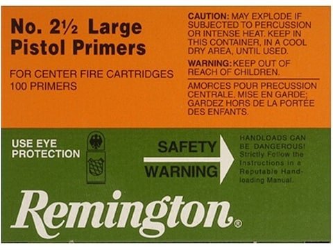 remington 2 1/2 large pistol primers